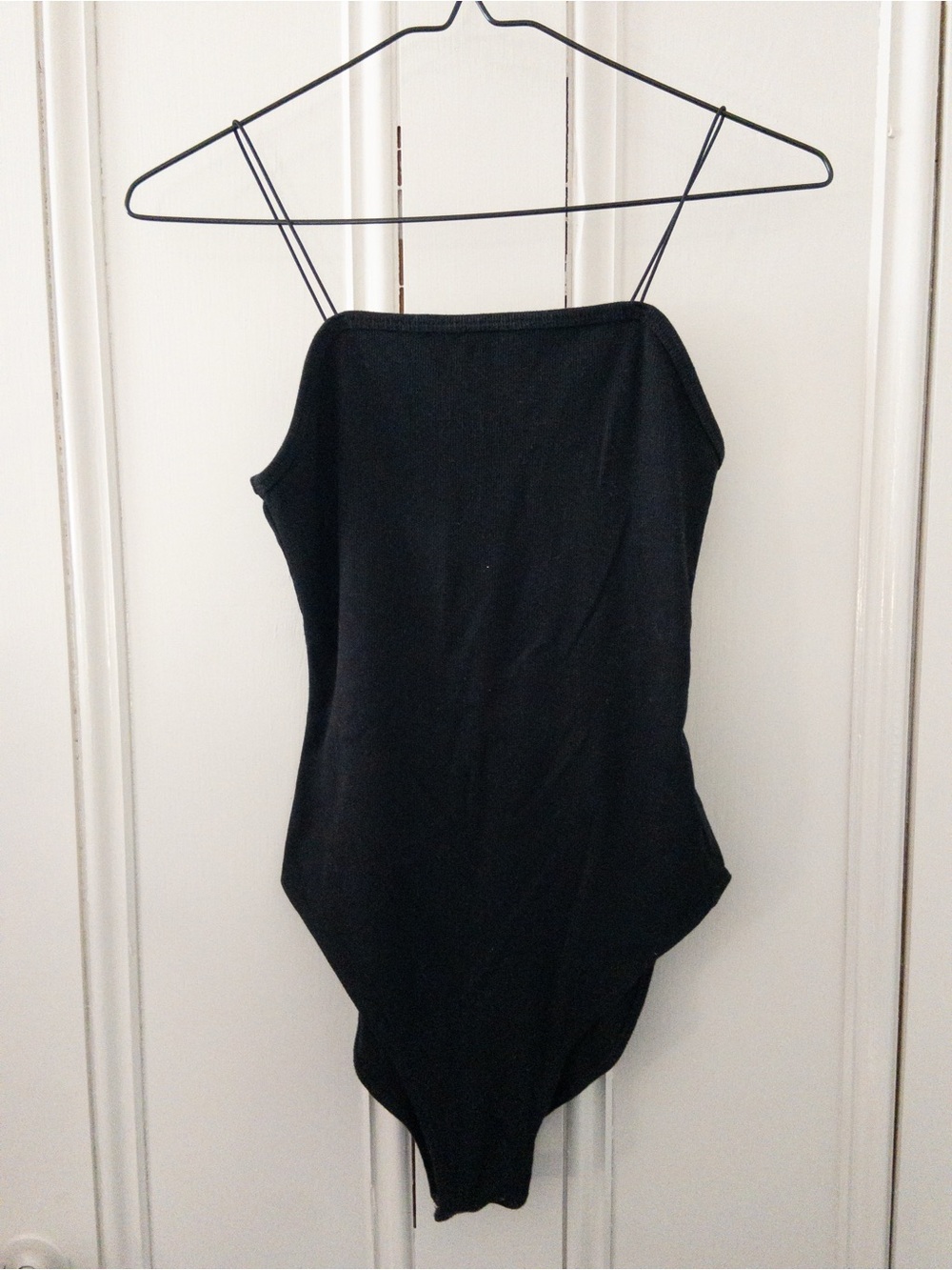 Wild Fable Black Spaghetti Strap Bodysuit